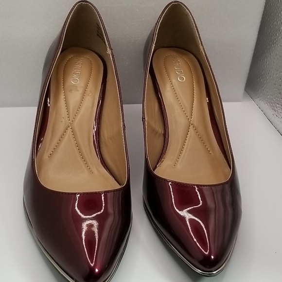 Kstudio patent burgundy block heels - Picture 6 of 10